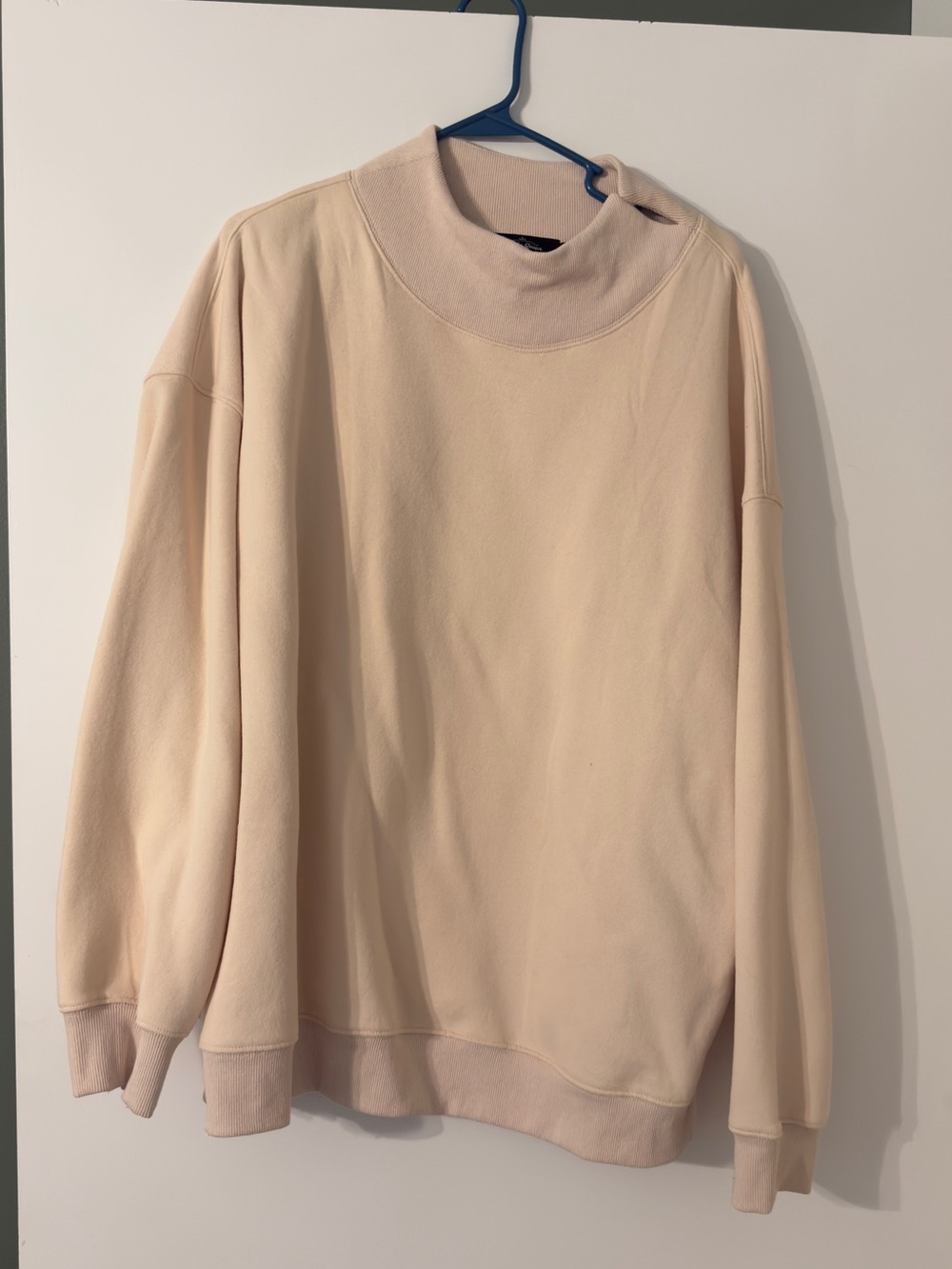 Women's Cream Mock Neck Sweater